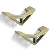 Plantex Drawer Knob/Triangle Knobs for Drawer/Handle/Pull-Push Knobs for Kitchen/Bedroom Drawer - Pack of 2 (Brass Antique)