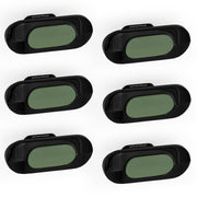 Plantex Knobs for Drawer/Drawer Knobs/Oval Knob for Cabinets/Drawer Handle/Pull-Push Knob for Kitchen/Bedroom Drawers - Pack of 6 (SH-432, DC-Black & Green)