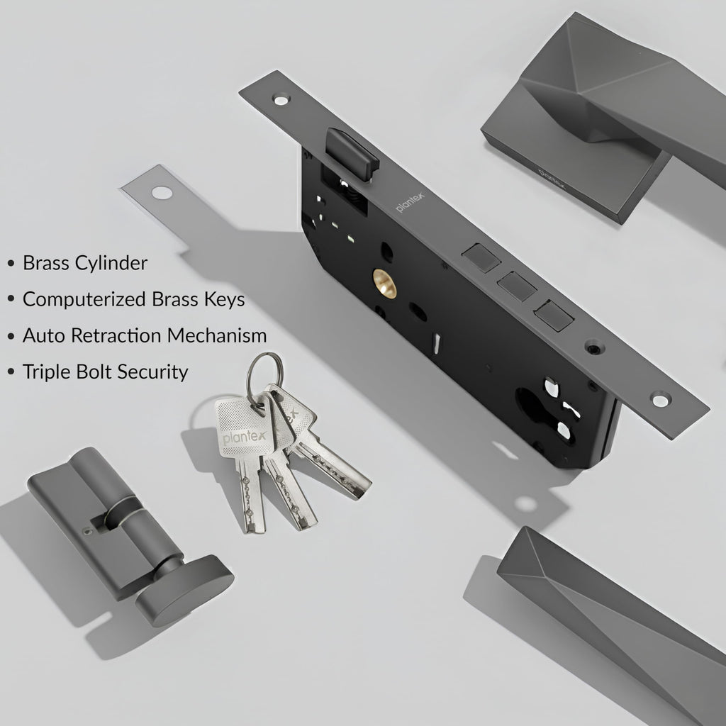 Plantex Door Lock for Home/Main Door Lock Set with 3 Years Warranty ...