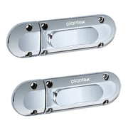 Plantex Door Stopper/Door Latch for Main Door/Baby Latch for Bathroom/Door Lock for Home and Office Doors - Pack of 2 (Chrome)