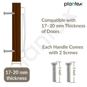 Plantex Cabinet Handle/288mm Handle for Wardrobe/Kitchen Handle/Pull-Push Handle for Home/Office - Pack of 2 (Satin)