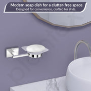 Plantex 304 Grade Stainless Steel Soap Holder for Bathroom/Wall Mounted Soap Stand/Soap Dish/Bathroom Accessories (Chrome)
