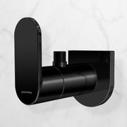 Plantex Pure Brass Single Lever Angle Valve for Bathroom with Brass Wall Flange and Teflon Tape/Angle Cocke for Bathroom-7 Year Warranty by Plantex- [ORN-205-PVD Black]