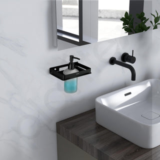 Plantex Liquid Soap Dispenser for Bathroom/Stainless Steel Shampoo Dispenser/Handwash Dispenser for Bathroom/Bathroom Accessories - Pack of 1 (Black)