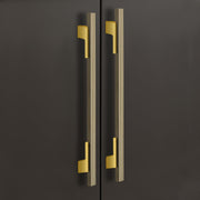 Plantex Cabinet Handle/Kitchen Cabinet Door Handle/Wardrobe/288 mm Cupboard Handle/Door Pull-Push Handle for Home/Office - Pack of 2 (Brass Antique & Gold)