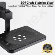Plantex 304 Grade Stainless Steel Wall Mounted Soap Holder for Bathroom/Soap Stand/Soap Dish/Bathroom Accessories - Splash (Black)