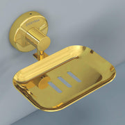 Plantex Galaxy 304 Grade Stainless Steel Single Soap Holder/Bathroom Soap Holder/Wall Mounted Soap Stand for Kitchen- (PVD Gold)
