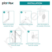 Plantex Cabinet Handle/Kitchen Cabinet Door Handle/Wardrobe/288 mm Cupboard Handle/Door Pull-Push Handle for Home/Office - Pack of 2 (Satin)