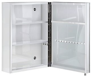 Planet Platinum 304 Grade Stainless Steel Bathroom Mirror Cabinet (Size 14 X 21 Inches) Bathroom Cabinet with Mirror/Bathroom Accessories