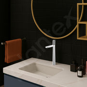 Plantex Pure Brass Basin Mixer Tap Hot & Cold/Single Lever Pillar Cock Water Tap for Wash Basin/Deck Mount - (7880-Chrome)