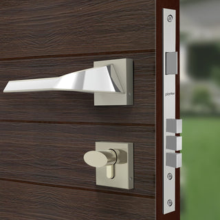 Plantex Heavy Duty Door Lock - Main Door Lock Set with 3 Keys/Mortise Door Lock for Home/Office/Hotel (7090 Satin White & Chrome Finish)