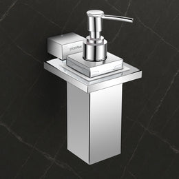 Plantex 304 Grade Stainless Steel Liquid Soap Dispenser/Shampoo/Handwash Dispenser for Washbasin/Bathroom Accessories - (Tesla, Chrome)