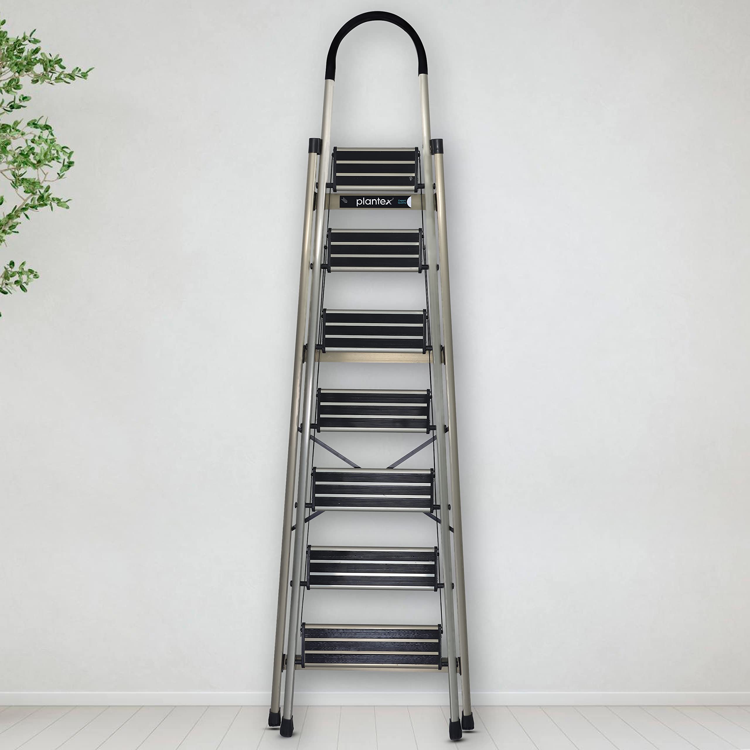 Plantex Guardex 7 Step Foldable Aluminum Ladder for Home/Ladder