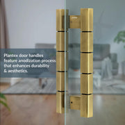 Plantex Mighty Aluminium 11 Inch Main Door Handle/Pull-Push Handle for Glass Door/3 Years Warranty By Plantex - Pack of 1 (Brass Antique)
