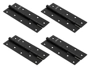 Plantex Door Hinges 6 Inch x 12 Gauge/2.5 mm Thickness/Hinges for Main Door/Butt Hinges for Home/Office/Hotel/Kabja/Soft Close Hinge - Pack of 4 (Z-Black)