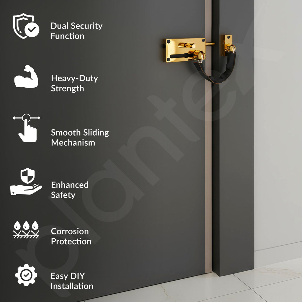Plantex Door Chain with Baby Latch/Door Chain Lock for Main Door/Latch ...