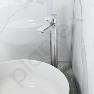 Plantex Pure Brass Tap for Wash Basin with Water Saving Nozzle/High Neck Pillar Cocke for Basin/Sink Tap for Wash Basin with Teflon Tape-7 Year Warranty (ORN-204-Chrome)