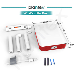 Plantex Flush Tank for Toilet/7 LTR Water Capacity Flushing Cistern/Polypropylene Slim Dual Tone Toilet Flush Tank - Pack of 1 (Red and White)
