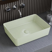 Plantex Melamine Counter Top Wash Basin/Tabletop Basin/Washbasin for Bathroom/Restaurants/Office (Mint Green, 18 x 13 x 4.5 Inch)