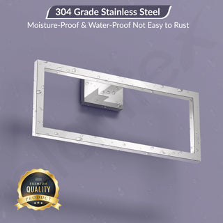 Plantex 304 Grade Stainless Steel Compact Napkin Holder for Wash Basin/Hand Towel Hanger/Napkin Holder/Bathroom Accessories - Benz (Chrome)