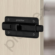 Plantex Premium Heavy Duty Door Stopper/Door Lock Latch for Home and Office Doors - Pack of 3 (Z-Black)