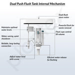 Plantex Flush Tank for Toilet with 10 Ltr Water Capacity/Dual Flushing Cistern for Bathroom/Polypropylene Toilet Flush Tank - Pack of 1 (Classic, White)