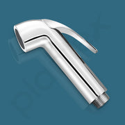 Plantex Jet Spray for Toilet/ABS Health Faucet with 1 Meter Shower Hose Pipe and Wall Hook/Health Faucet Set for Bathroom/Hand Gun for Toilet - (Chrome)