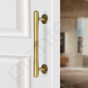 Plantex Door Handle/Stainless Steel Main Door Handle/8 Inch Pull-Push Handle/3 Years Warranty Pack of 2 (S-142, Brass Antique)