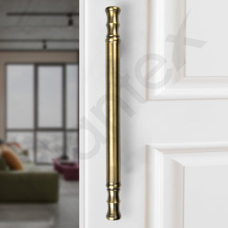 Plantex Main Door Handle/Door & Home Decore/14 Inch Main Door Handle/Pull-Push Handle - Pack of 1 (Brass Antique)