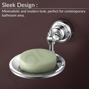 Plantex 304 Grade Stainless Steel Soap Dish/Soap Stand/Bathroom Soap Holder/Bathroom Accessories Skyllo (Chrome)
