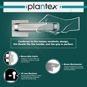 Plantex Mortise Door Lock for Home/Main Door Lock Set with 3 Years of Warranty/Mortice Lock for Door with Brass Lock Body & Cylinder (7127, Satin White & Chrome)