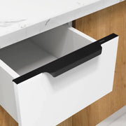 Plantex Profile Handle for Kitchen Cabinet/14 Inch Alluminium Drawer Profile Handle/Wardrobe Pull Handle for Home/Office/Hotel - Pack of 1 (Black)