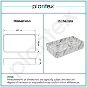 Plantex Ceramic Washbasin for Bathroom/Table Top Marble Finish Basin/Countertop Wash Basin for Home/hotel/Restaurant (24 x 13 x 5 Inch)