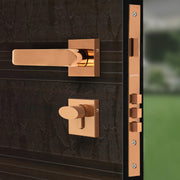 Plantex Polished Brass Heavy Duty Door Lock - Main Door Lock Set with 3 Keys/Mortise Door Lock Knob for Home/Office/Hotel (7110 - Pvd Choco)