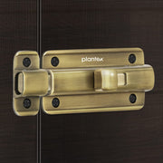 Plantex Premium Heavy Duty Door Stopper/Door Lock Latch for Home and Office Doors - Pack of 4 (Brass Antique)