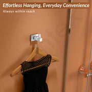 Plantex Stainless Steel Robe Hook/Cloth-Towel Hanger/ccloth Hanger for Bathroom wall Bathroom Accessories - Nexa (Chrome)