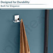 Plantex 304 Grade Stainless Steel Robe Hook/Cloth-Towel Hanger/Bathroom Accessories - Iris (Chrome)