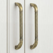 Plantex Cabinet Handle/160mm Handle for Drawer/Wardrobe/Kitchen Handle/Pull-Push Handle for Home/Office - Pack of 2 (Brass Antique)