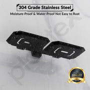 Plantex Double Soap Dish for Bathroom/304 Grade Stainless Steel Dual Soap Holder/Soap Case/Soap Stand/Bathroom Accessories - Pack of 1 (PMB-2408, Z-Black)