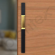 Plantex Door Handle/Stainless Steel Handle for Main Door/12 Inch Pull-Push Handle for Home/Office/Hotel - Pack of 1 (Z-Black and Gold) - 3 Years Warranty