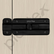 Plantex Premium Heavy Duty Door Stopper/Door Lock Latch for Home and Office Doors - Pack of 6 (Z-Black)