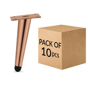 Plantex Heavy Duty Stainless Steel 6 inch Sofa Leg/Bed Furniture Leg Pair for Home/Furniture Sofa Legs for Table/Sofa Support Legs/Sofa Furniture Leg (Rose Gold) Set of 10 Pcs