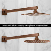 Plantex 24-Inch Shower Arm for Overhead Shower/Stainless Steel Shower Pipe/Wall Mount Bathroom Fitting with Â½-Inch Thread - Pack of 1 (Rose Gold)
