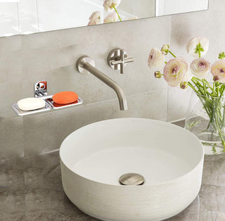 Plantex Dream Stainless Steel Double Soap Dish Stand for Bathroom & Kitchen/Soap Dish/Bathroom Accessories - Wall Mounted - Chrome (Pack of 1)