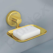 Plantex Galaxy 304 Grade Stainless Steel Single Soap Holder/Bathroom Soap Holder/Wall Mounted Soap Stand for Kitchen- (PVD Gold)