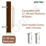 Plantex Cabinet Handle/Kitchen Cabinet Door Handle/Wardrobe/288 mm Cupboard Handle/Door Pull-Push Handle for Home/Office - Pack of 2 (Rose Gold)