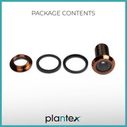 Plantex Door Eye/Door Lens/Peep Hole for Door/Eye Hole for Main Door/Eye Viewer for Safe Secure Home - Pack of 3 (Rose Gold)