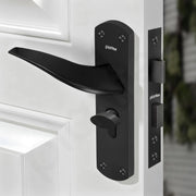 Plantex Heavy-Duty Door Lock Handle Set/ 6-Lever Lock Mechanism with 3 Years of Warranty/Mortise Lock with 3 Keys, Brass Lock Body & Cylinder - (Z-Black)