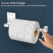 Plantex 304 Grade Stainless Steel Toilet Paper Roll Holder/Toilet Paper Holder/Toilet Roll Holder for Bathroom Accessories - Senso (Chrome)