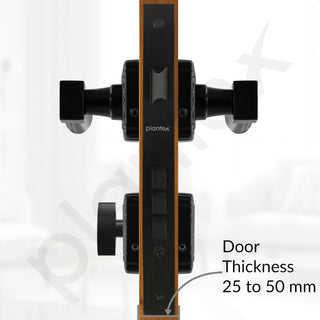 Plantex Premium Door Locks with 3 Years of Warranty by Plantex/Main Door Lock for Home/Mortise Lock for Door (643 - Black)